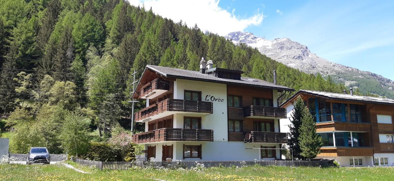 Free Cable Car & Bus In The Summer Haus L'Oree Saas-Grund Εξωτερικό φωτογραφία